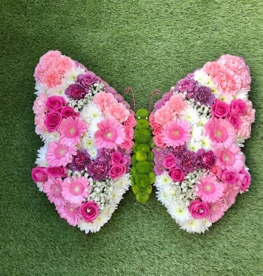 Butterfly floral tribute