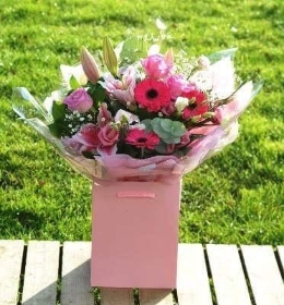 Pink radiant hand tied