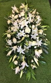 Lily casket spray