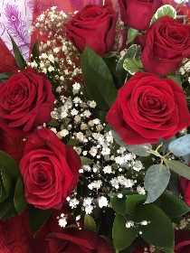 Romantic 12 red roses